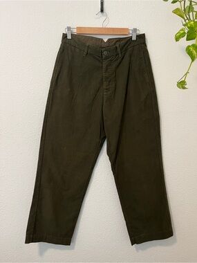 Celio Faux Suede Olive Green Chino Pants sz 30